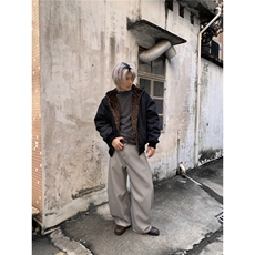 1506-1/MQYRJ-M50391/P102豹纹座山雕棉服男女宽松潮流连帽外套，男装棉衣，星座1506-1