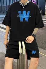 套装！华夫格套装短袖T恤短裤男TZ237-特P38，男装牛仔裤，电商B367