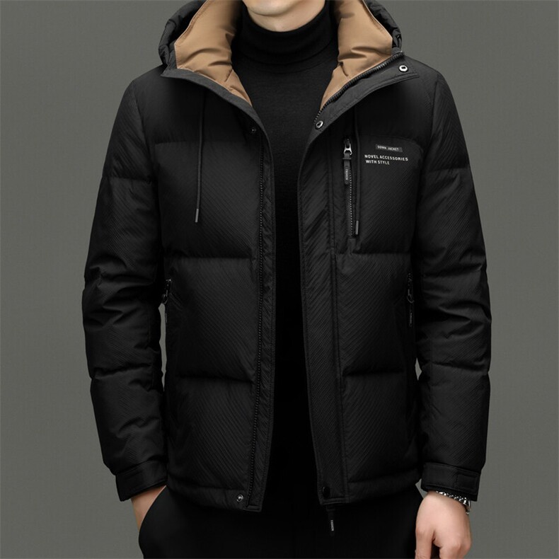 男装羽绒服YR9909新品主推90白鸭绒斜纹压胶实体品质,男装羽绒服,钱塘207-1