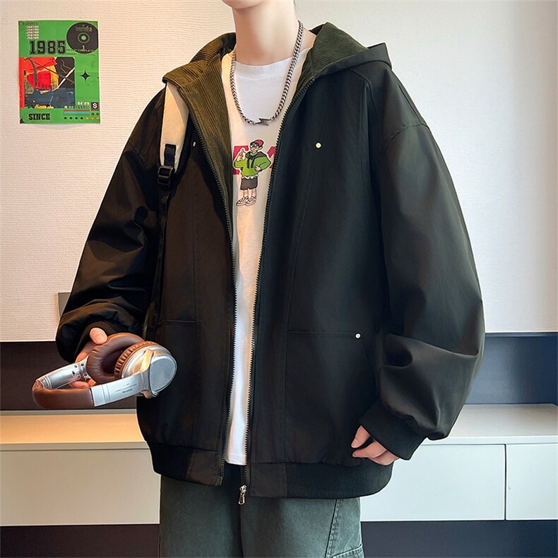 XZ102B-1春秋季宽松/连帽休闲外套潮夹克JK2538-P85,男装夹克,星座102B-1