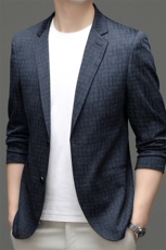 M5557-1钱塘2020-3春夏新款中年男士休闲西服简约百搭外套P135，男装西服，钱塘207-3