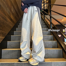 XZ616秋冬重磅加厚撞色织带拼接打褶休闲长裤TY1143P65控88，男装休闲裤，星座512A（原616）