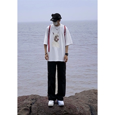 B221美式ins街头hiphop宽松休闲多口袋工装裤子LK23120-P65控88，男装休闲裤，电商B221