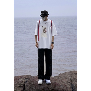 B221 美式ins街头hiphop宽松休闲多口袋工装裤子 LK23120-P65控88图片