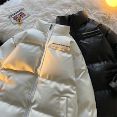 秋冬新款纯色冬季加厚宽松潮牌棉服保暖外套8858/P130，男装棉衣，星座506B