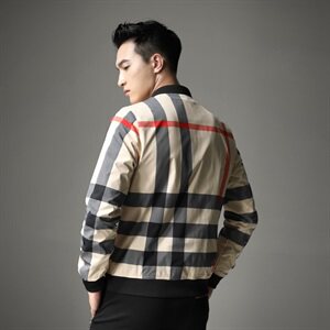 2021春秋款 热销款格子夹克正常尺码 长期货 55017-1图片