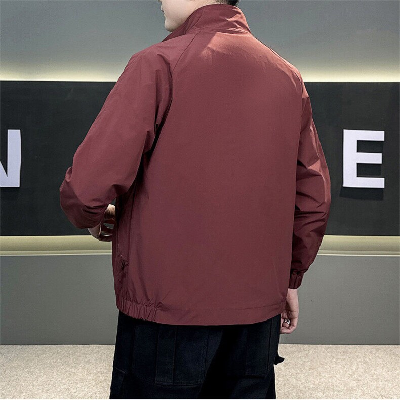 春秋夹克上衣黑色外套轻熟风简约JK8508-P85,男装夹克,星座1012-1