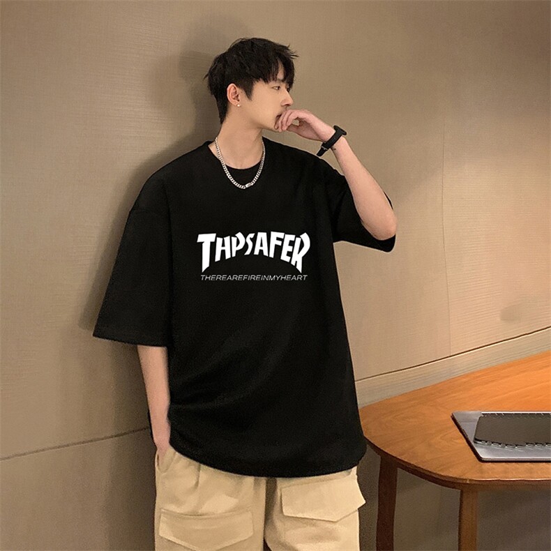 麂皮绒短袖t恤男大码半袖男 JD82007-P25图片