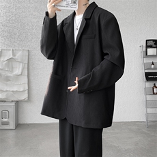 8XL-M肌理感西服美式休闲西装外套男复古痞帅高级感衣服XF002P85，男装西服，电商B312