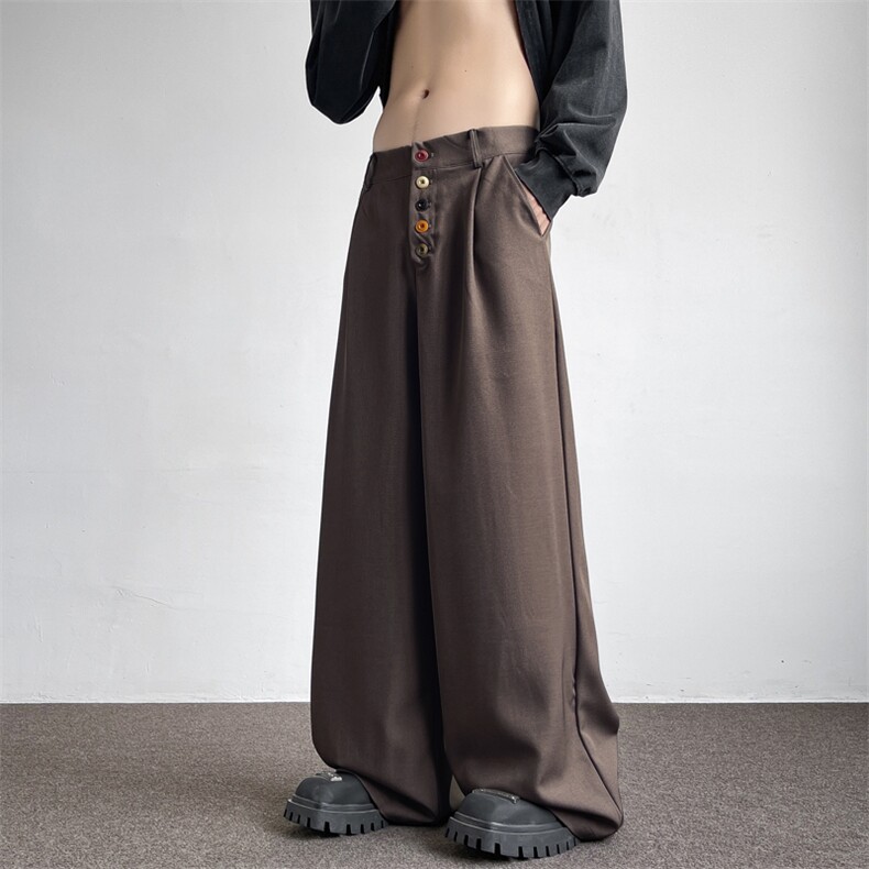 休闲西裤男士韩版潮流阔腿痞帅百搭2024冬季新款ins长裤K5880-P40,男装西裤,星座412-2