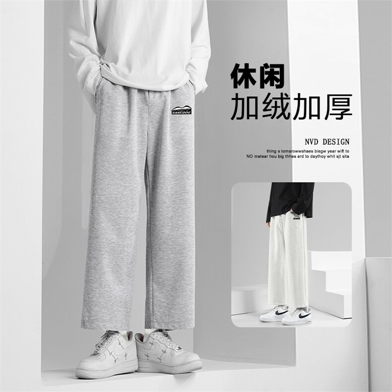 美式高街休闲裤秋季冬款直筒潮牌休闲裤子WK12-1特批25加绒特批33图片