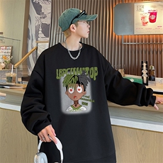 已注册直播抖音供得物品质重磅菠萝格圆领宽松男卫衣W2006P45，男装卫衣，电商C408(原B339-1)