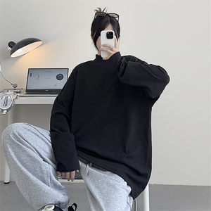 德绒纯色打底衫 HD1318-TP20 控38 可二开休闲女卫衣自拍风T恤男图片