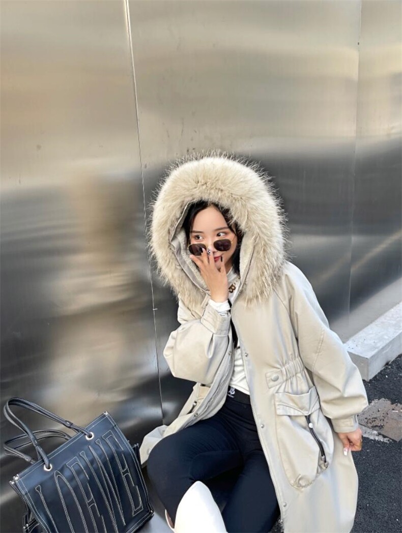 狐狸毛派克服，其它，贻思茗