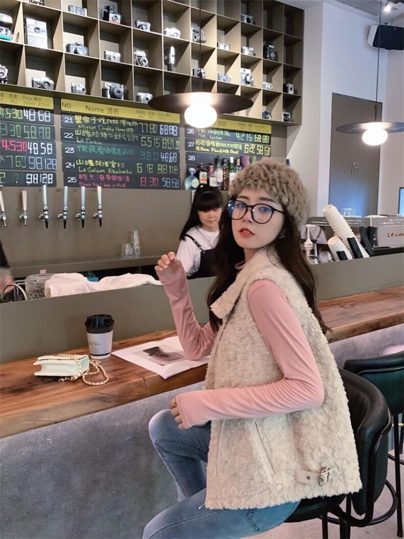 有领皮毛一体马甲，女装马甲，唯品