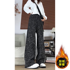 美式宽松阔腿裤垂坠感抽绳加绒加厚休闲裤男K8690JR（加绒）特P52，男装卫衣，电商A007