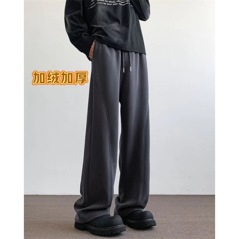 秋季新款cleanfit卫裤加绒加厚长裤XZ604-K110JR-特P45控78,男装休闲裤,星座604