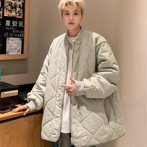 冬季绗线棉服飞行夹克复古百搭男女棉衣宽松保暖外套图片