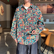 春秋季开衫美式小外套男女同款新款美式夹克XZ102B-1-J273P55，男装夹克，星座102B-1