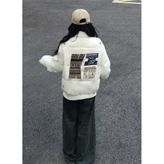 A562-P98冬季加厚刺绣设计感面包服棉服潮棉衣外套，男装棉衣，星座911