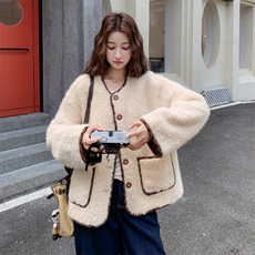 新品有货！温柔风毛毛外套2C213-913-P185-K268，女装短外套，2C213