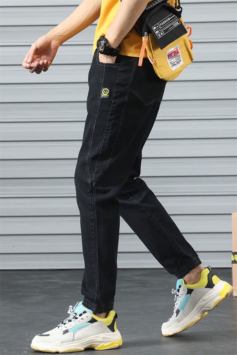 2021春季牛仔裤男宽松潮牌日系男士休闲长裤子韩版潮流3117-P35,男装牛仔裤,电商A318