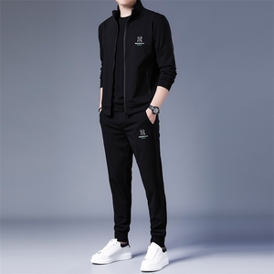 SA8913-3钱塘2020-2中青年男士百搭简约帅气休闲卫衣套装P240图片