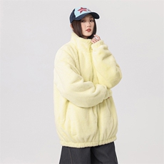 冬季新款仿兔毛棉衣加厚宽松立领拉链休闲情侣D2660-TP60128，男装棉衣，电商A102
