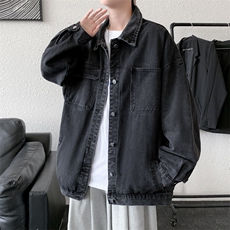 A684-P582023秋季潮牌复古牛仔外套男韩版潮流宽松休闲工装夹克，男装夹克，星座512-6