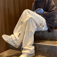 Q2194-TP60控价88港风新款休闲保暖长裤男潮牌直筒宽松加厚裤子，男装休闲裤，电商A102-1