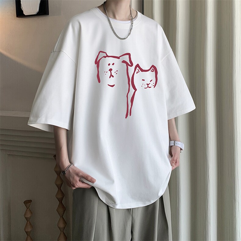 230g重磅纯棉短袖t恤男大码半袖半截袖DX17378-P20,男装T恤,电商A040