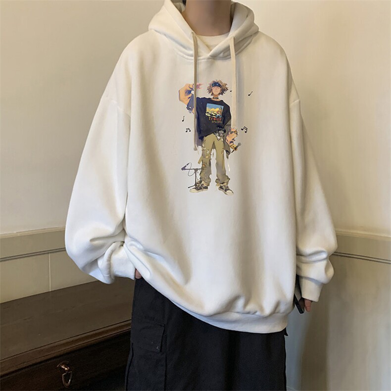 连帽卫衣男大码胖子帽衫大号运动服WY2419-P35图片