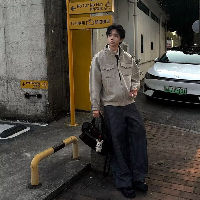26春boxy外套双层工装立领夹克W1995/特P85,男装夹克,电商B350