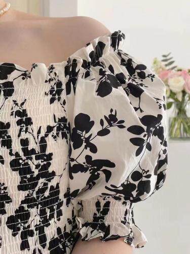 夏季印花连衣裙，女装连衣裙，And·Fan 范