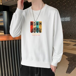 2026秋季新款潮流男士印花卫衣学生大码班服1210-2-F131-P16图片