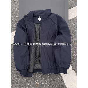 现货美式休闲加厚雪山棉衣夹克外套立领纯色三防户外工装棉服图片