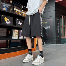百搭针织拼接休闲百搭夏季冰丝五分短裤DK523-特批21，男装休闲裤，星座718-1