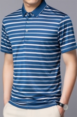 夏季新款男士翻领短袖t恤中年有领男装上衣服休闲POLO衫，男装T恤，电商B212（原钱塘6029）