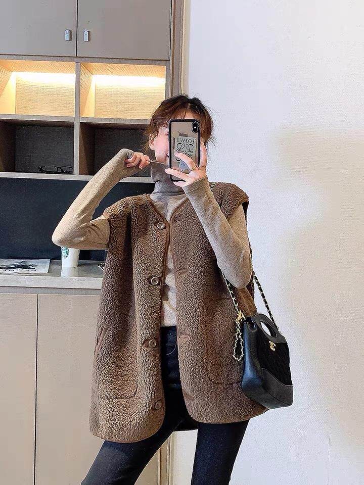 新款皮毛一体马甲，女装马甲，Fairy mall