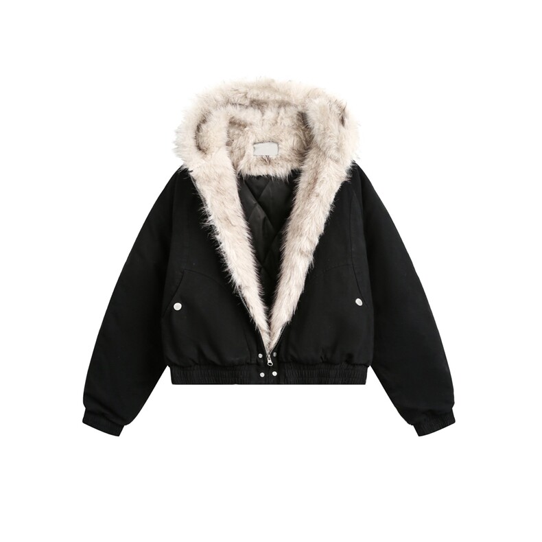 1506-1/MM61041/P114美式cleanfit毛领外套座山雕连帽棉服,男装棉衣,星座1506-1