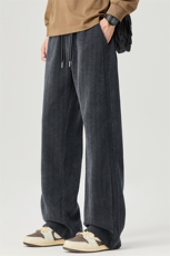 2025秋冬季新款潮牌时尚高街痞帅显瘦宽松休闲裤H805-P45，男装休闲裤，星座610（原A335）