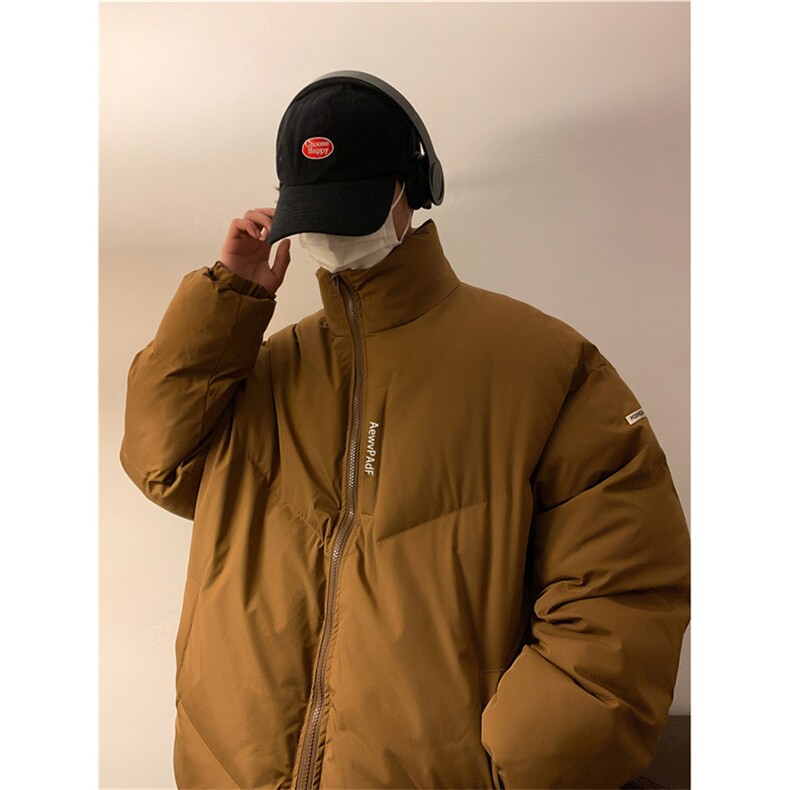 2022加厚棉衣男冬季简约宽松百搭潮流面包服男外套MY06587-P75图片