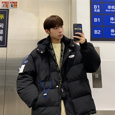 216-BK95-P120港风2021男女情侣连帽棉衣外套控145，男装棉衣，星座716-5（原216-1）