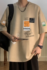 麂皮绒短袖t恤男大码半袖男JD82121-P25，男装T恤，电商A040