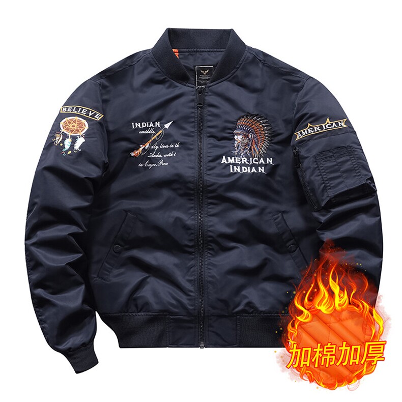 加棉美式潮牌宽松版型飞行服时尚潮牌户外运动休闲加棉,男装棉衣,星座210-5(原414-2)