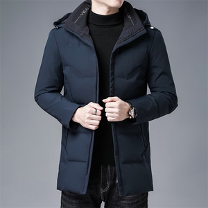 羽绒服男士连帽可脱卸冬季保暖宽松休闲羽绒外套KCN98008-48-P330图片