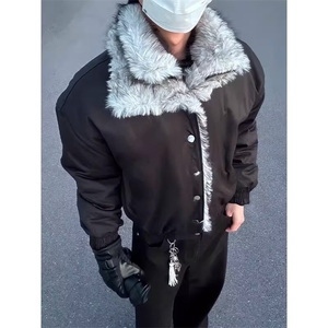 羊羔绒毛棉袄男士冬季2025新款加厚加绒棉衣冬装情侣棉服外套图片