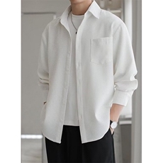 春秋长袖男士圆领棉麻衬衫多色休闲时尚风立领寸衫C13，男装衬衫，星座1116A（原606A-3）