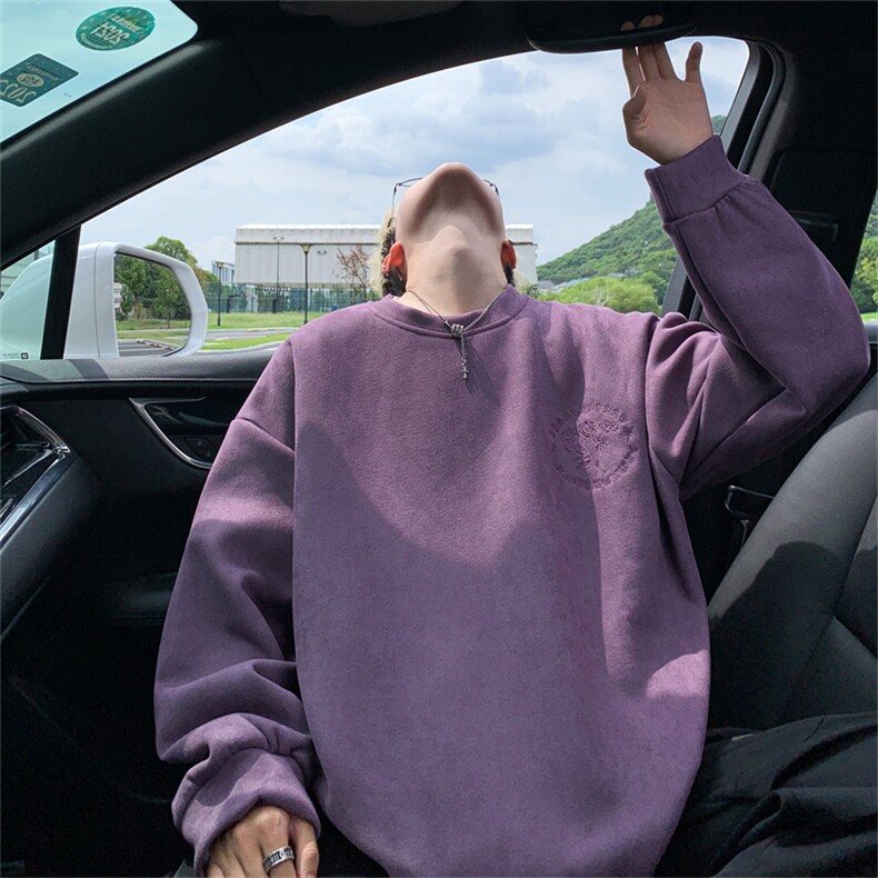 B359-YL9012特P50限价78美式万针刺绣重磅男女情侣秋冬炸街卫衣,男装卫衣,电商B359