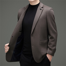 【罗蒙专版】主推高端男装手工全绵羊毛双面呢西服外套，男装西服，钱塘723